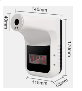 Dimension capteur de température corporelle sans contact-leader-equipements